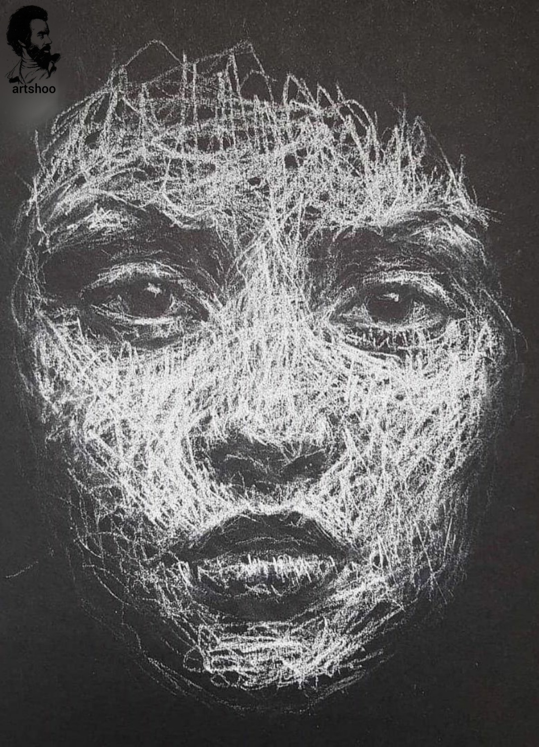 سیاه قلم مدل مداد سفید